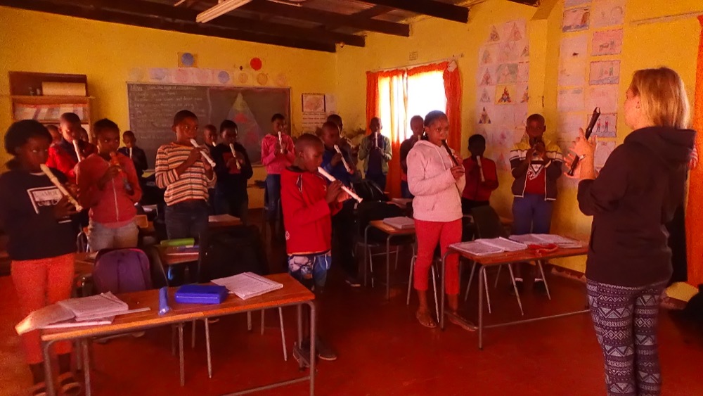 A lesson at Lesedi
