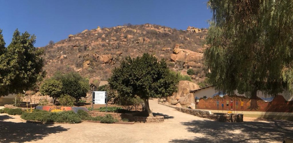 The entrance to the Lesedi grounds